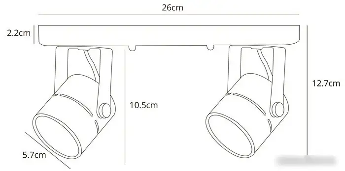 Спот Arte Lamp Mizar A1311PL-2BK – фото товара