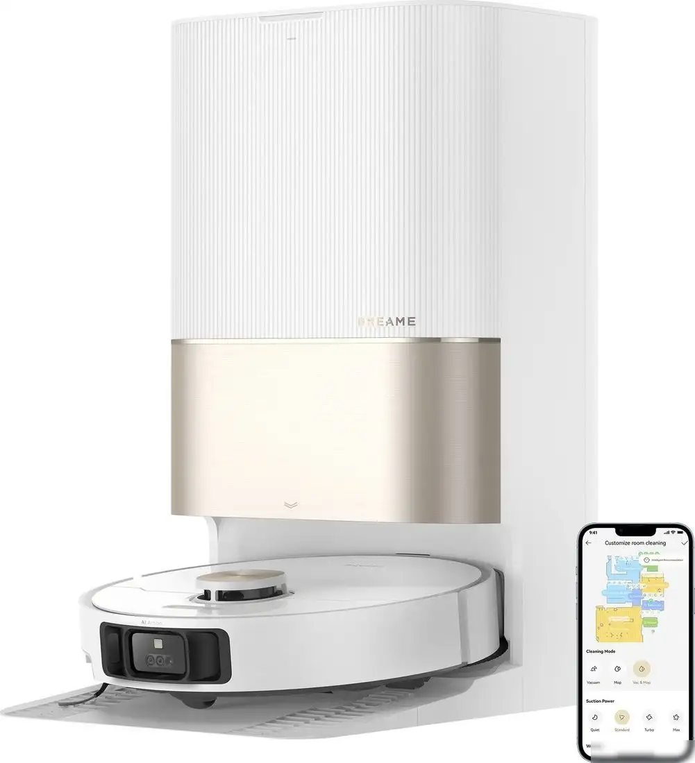 Робот-пылесос Dreame Robot Vacuum X40 Ultra complete RLX63CE-2 + Стайлер Dreame AirStyle AMF17A (международная версия, белый) - фото товара
