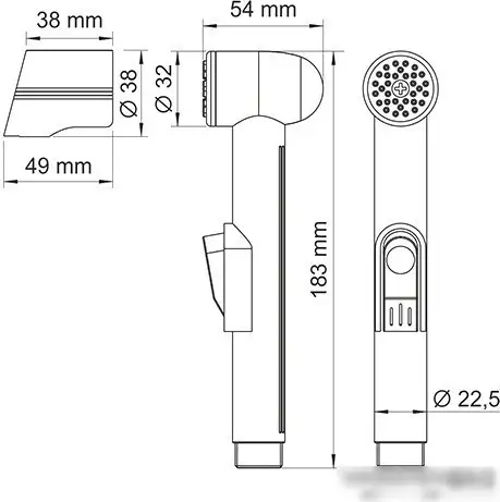 Душевая лейка Wasserkraft A092 - фото товара