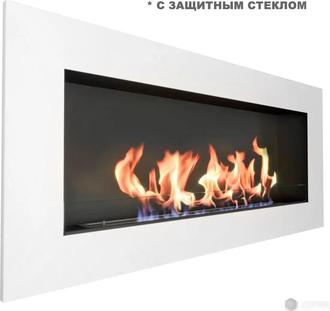 Биокамин ZeFire Elliot 1500 с белой рамкой - фото товара