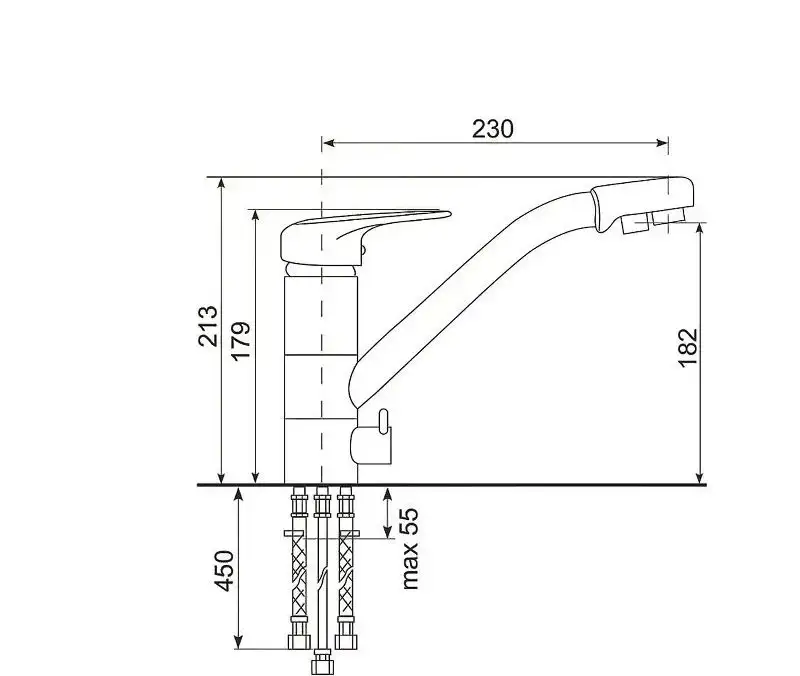 Смеситель Ulgran Quartz UQ-010-02 (лен) - фото товара