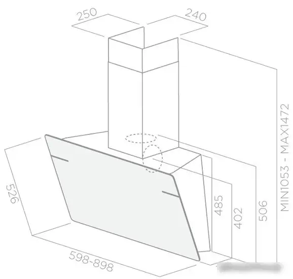 Кухонная вытяжка Elica L'essenza BL/A/60 [PRF0117403] - фото товара