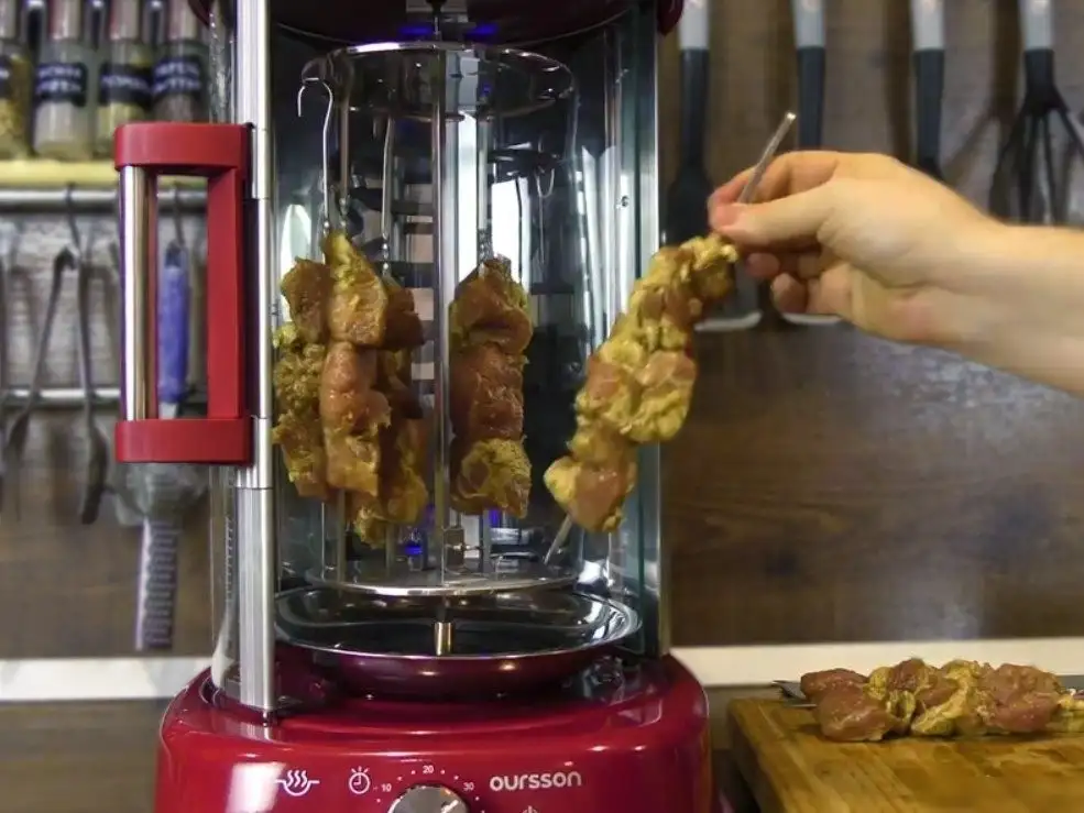 Электрошашлычница Oursson VR1522B/DC – фото товара