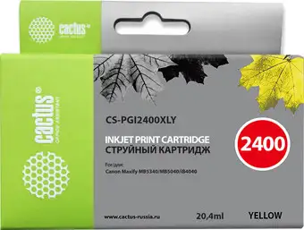 Картридж CACTUS CS-PGI2400XLY (аналог Canon PGI-2400XL Y) – изображение в каталоге