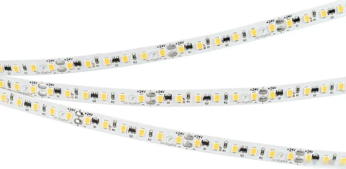 Светодиодная лента Arlight 9.6W/m 120LED/m 2835SMD холодный белый 10M IC-A120-8mm 24V White6000 037963 – фото товара