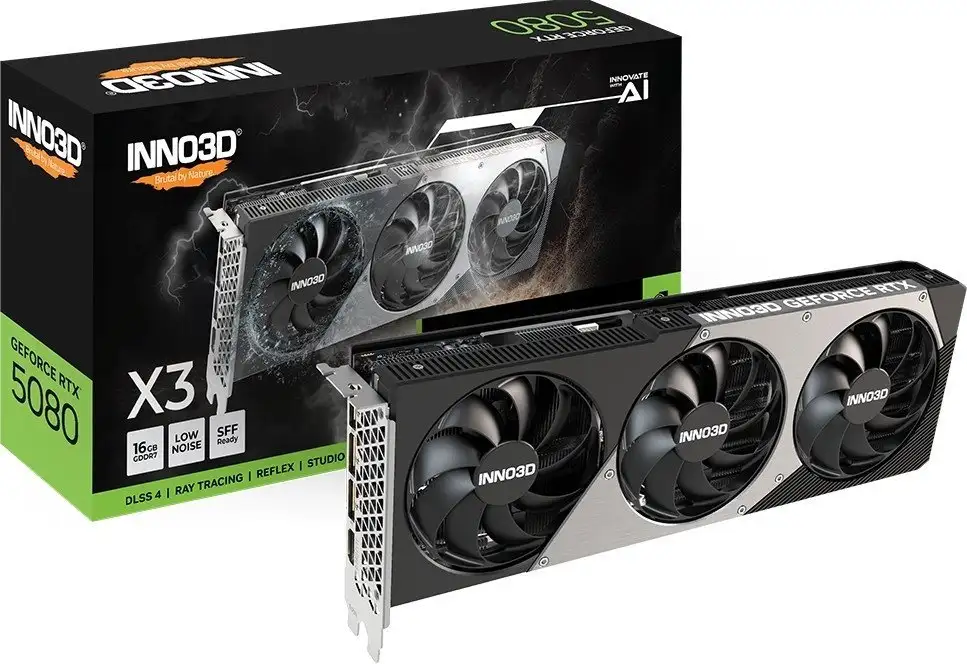 Видеокарта Inno3D GeForce RTX 5080 X3 N50803-16D7-176068N – фото товара