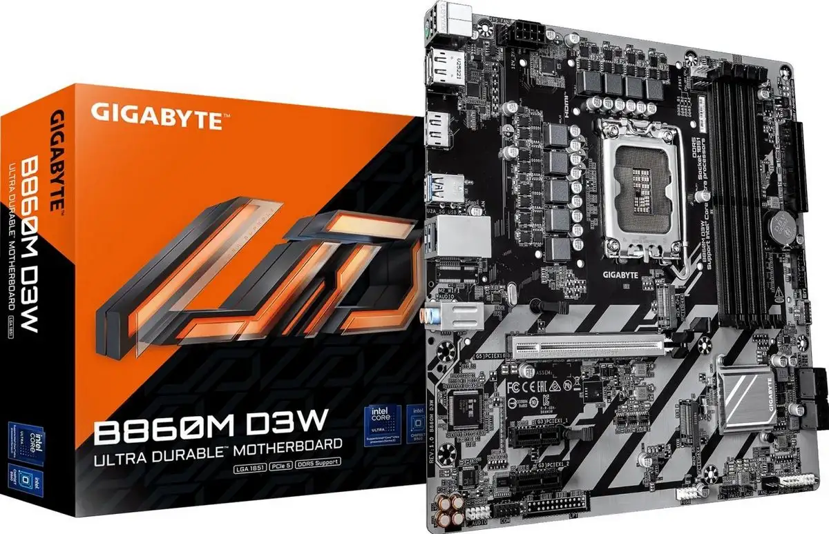 Материнская плата Gigabyte B860M D3W – фото товара