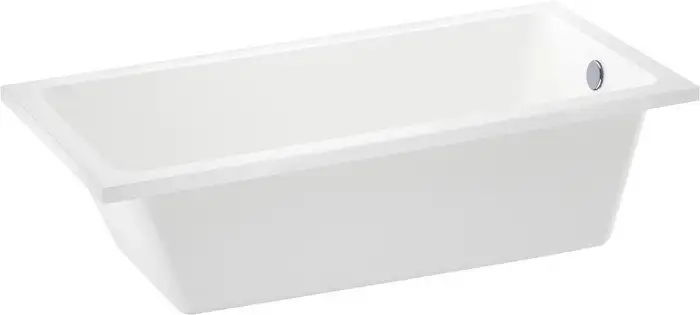 Ванна Wellsee FreeDom 165x80 231102001 (встраиваемая ванна белый глянец, сифон-автомат хром) - фото товара