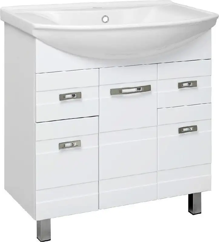 Runo Тумба с умывальником Runo Турин 85 + Стиль 85 (напольная) – фото товара