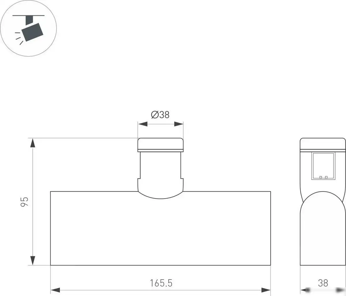 Трековый светильник Arlight ART-APRIORI-LASER-L165-8W Day4000 TN 48deg 047780 – фото товара