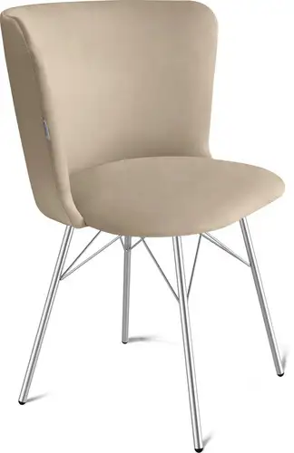 Стул Sheffilton SHT-ST36/S64 (ванильный крем/хром лак) – изображение в каталоге