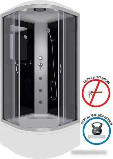 Душевая кабина Niagara NG-2508-14G 90x90x215 - фото товара