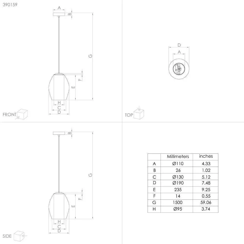 Подвесная люстра Eglo Estanys 1 390159 – фото товара
