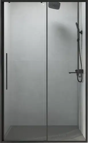 Душевая дверь Niagara Nova NG-34-11AGR 110x195 (графит/прозрачное стекло) - предпросмотр изображения Душевая дверь Niagara Nova NG-34-11AGR 110x195 (графит/прозрачное стекло) - изображение в каталоге