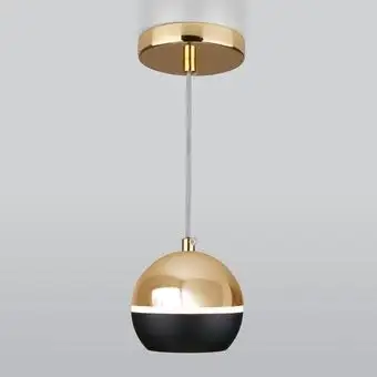 Подвесная люстра Elektrostandard DLS023 9W 4200K (черный /золото) – изображение в каталоге