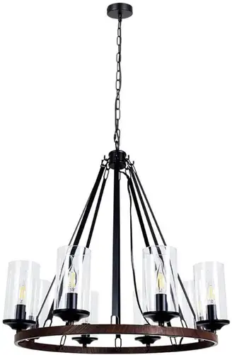 Припотолочная люстра Arte Lamp Dalim A7014SP-8BK – изображение в каталоге