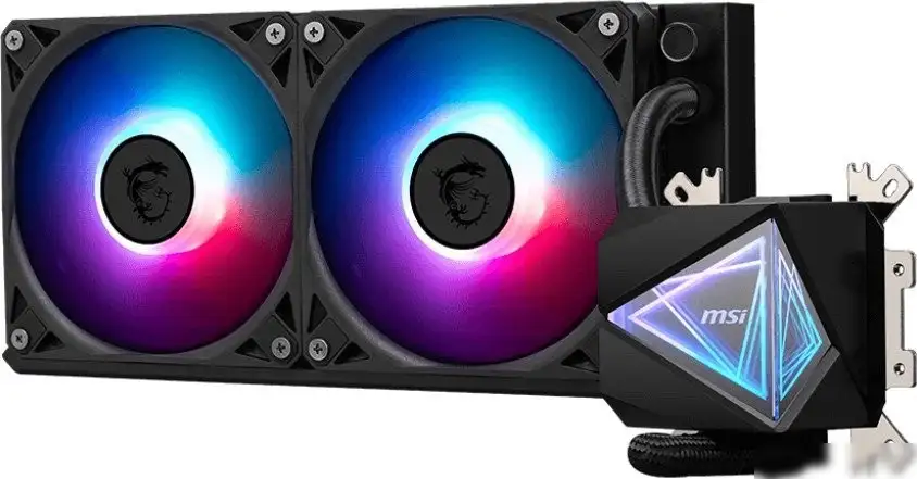 Жидкостное охлаждение для процессора MSI MAG CoreLiquid I240 (черный) – фото товара