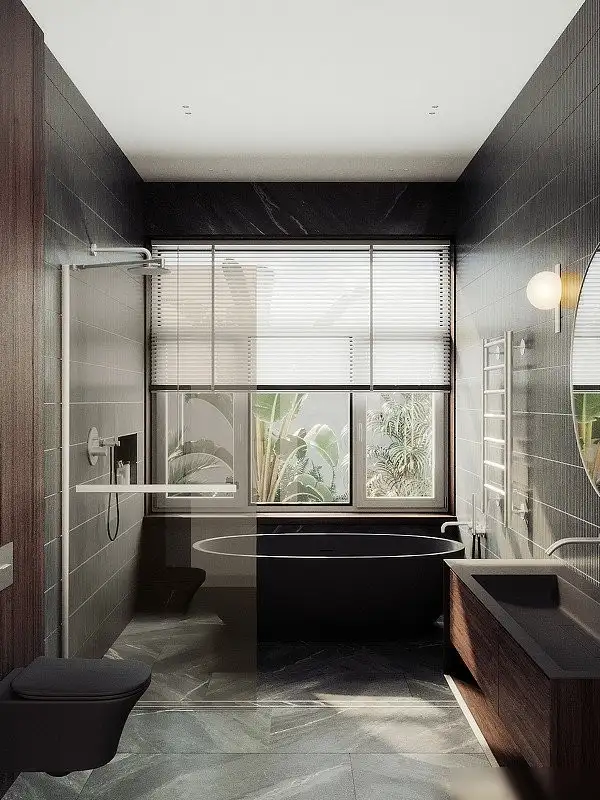 Душевая стенка MaybahGlass 69x195 MGD-721-5ш (бронзовое стекло/хром матовый) - фото товара