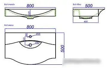 Умывальник Aqwella Bergamo 800 - фото товара