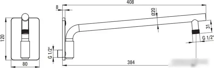 Душевая система Deante Box Gold BXYZGEBT - фото товара