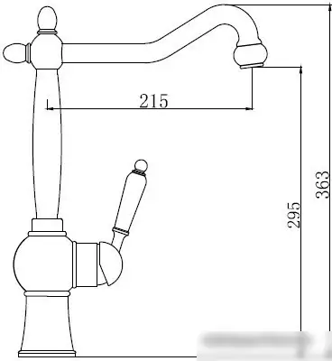 Смеситель Kaiser Wood [61033] - фото товара