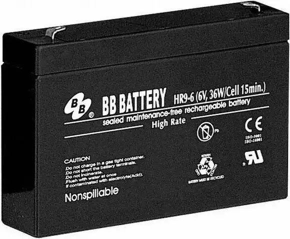 Аккумулятор для ИБП B.B. Battery HR9-6-T2 (6В/8 А·ч) – изображение в каталоге