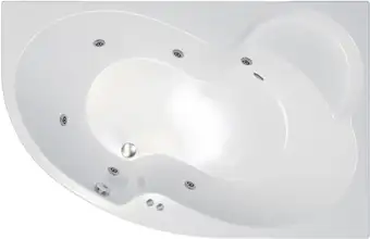 Ванна Triton Мари 170x110 L Базовая Flat (с гидромассажем) - изображение в каталоге