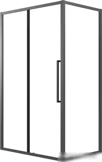 Душевой уголок Grossman Cosmo 110x80x195 120.K33.02.1180.21.00 (черный матовый/прозрачное стекло)