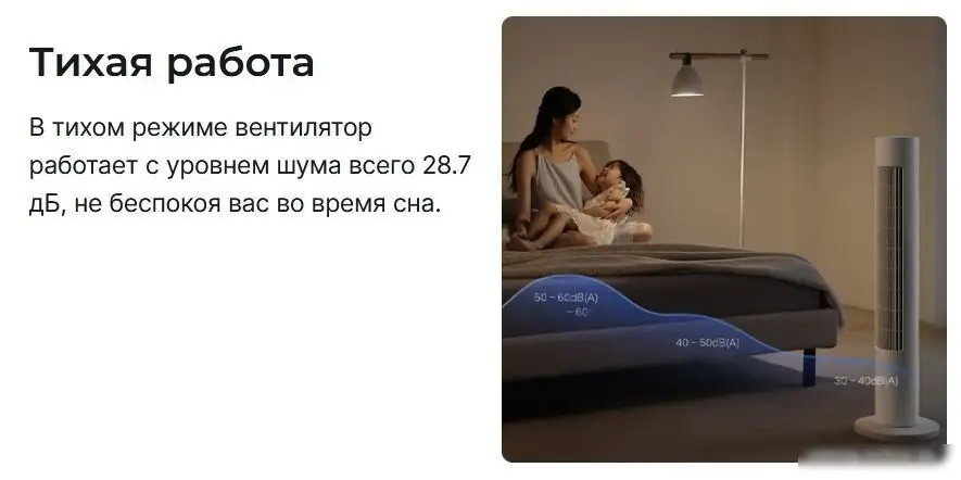 Колонный вентилятор Xiaomi DC Inverter Tower Fan 2 BHR8846EU (европейская версия) - фото товара