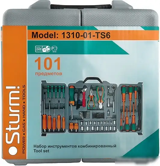 Универсальный набор инструментов Sturm 1310-01-TS6 (101 предмет) – фото товара