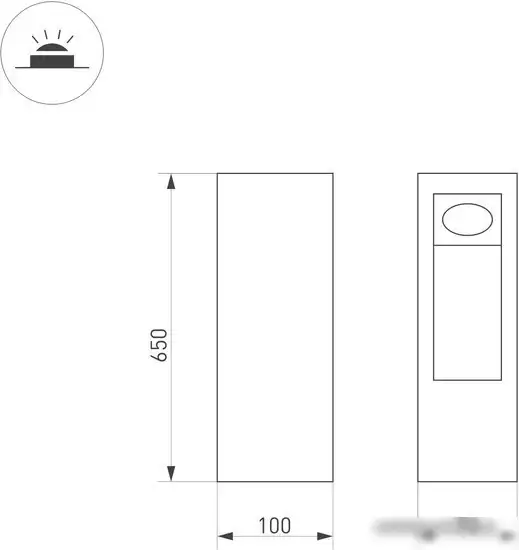Фонарный столб Arlight LGD-MARK-BOLL-H650-7W Warm3000 029965