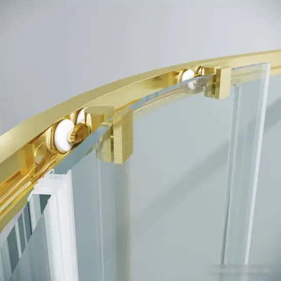 Душевой уголок Grossman Cosmo 100x100x195 301.K33.02.1010.32.00 (золото сатин/прозрачное стекло) - фото товара