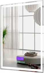 Пекам Зеркало Greta 80x120 greta-80x120M (с подсветкой, с многофункциональной панелью)