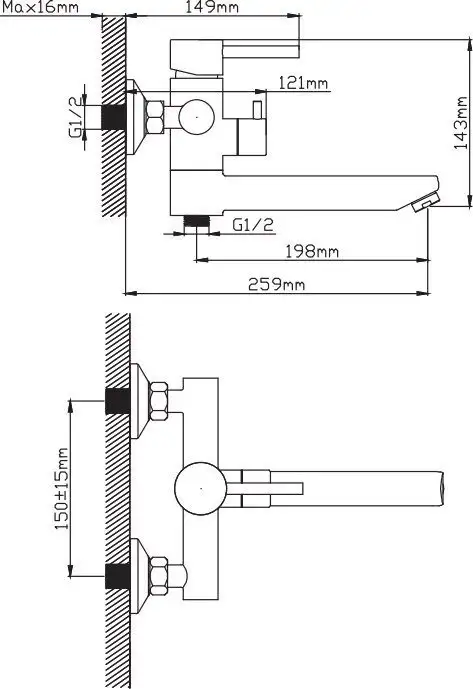 Смеситель Diadonna Д234-22S - фото товара