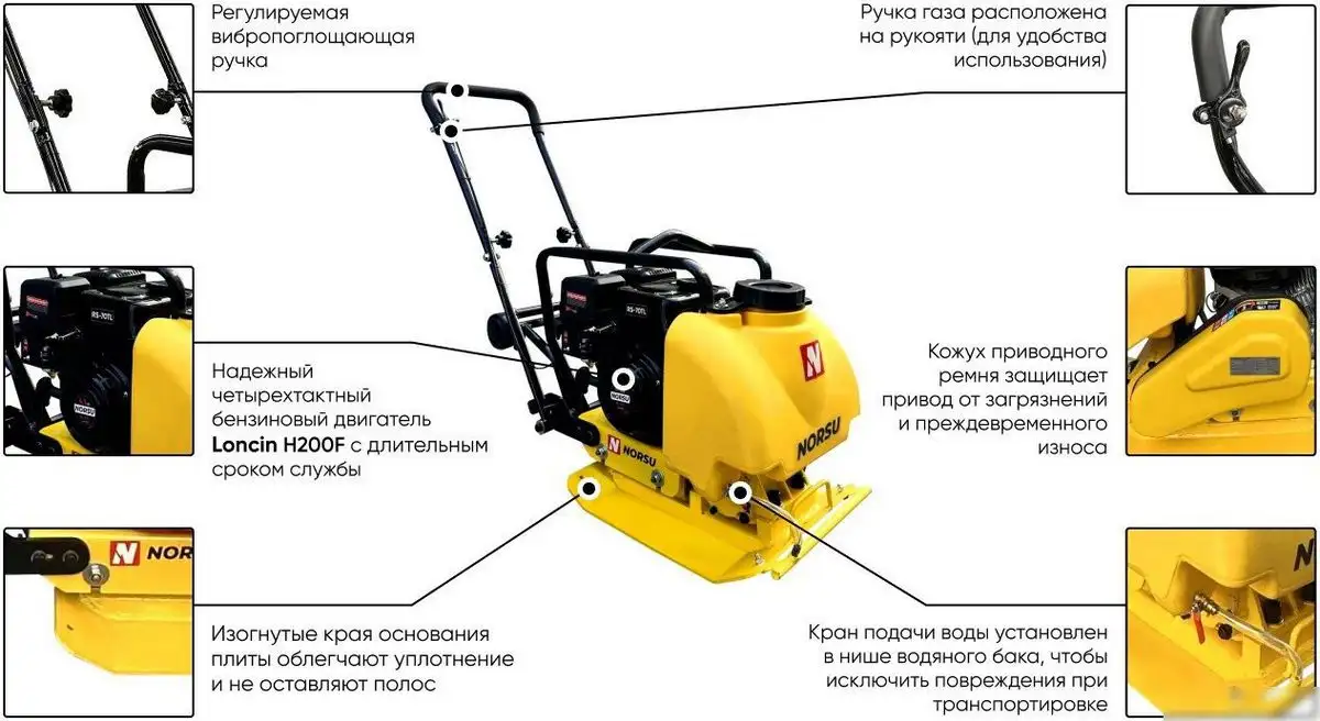 Виброплита Norsu RF-70TL – фото товара