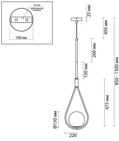 Подвесная люстра Odeon Light Flari 4810/1 – фото товара