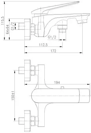 Смеситель Lemark Allegro LM5914CW - фото товара