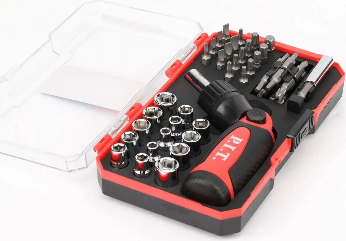 Набор отвертка с битами и головками P.I.T. Advance HSDR04-0046 (46 предметов) – фото товара