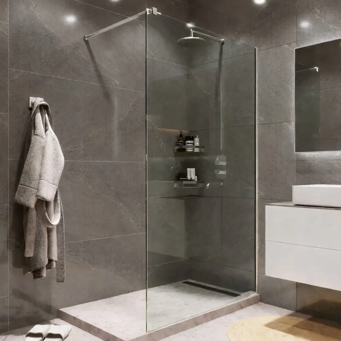 Душевая стенка Benetto BEN-602 S C 100х200 - фото товара