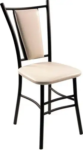 Стул ВВР Марсель (ваниль/черный, экокожа) – изображение в каталоге