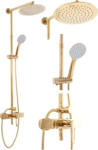 Душевая система Rea Aldi Gold REA-P8802