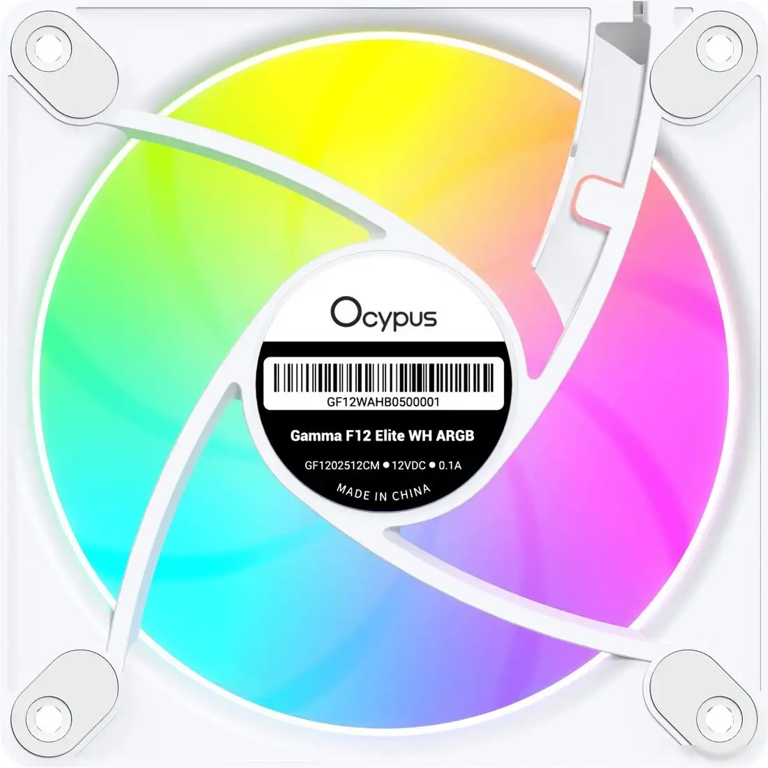 Вентилятор для корпуса Ocypus Gamma F12 Elite WH ARGB – фото товара