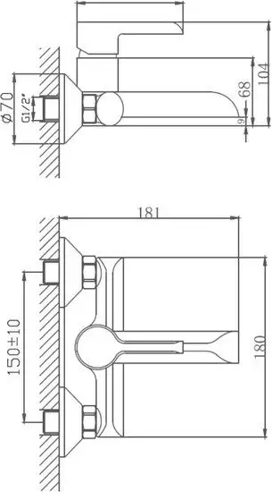 Смеситель Haiba HB60805-7 (черный) - фото товара