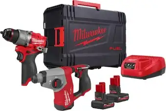 Milwaukee M12 FPP2BG2-502X 4933500138 (шуруповерт, перфоратор, 2 АКБ, кейс) – изображение в каталоге