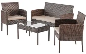 Обеденная группа Sundays Carlos SFS 004 (коричневый) – изображение в каталоге