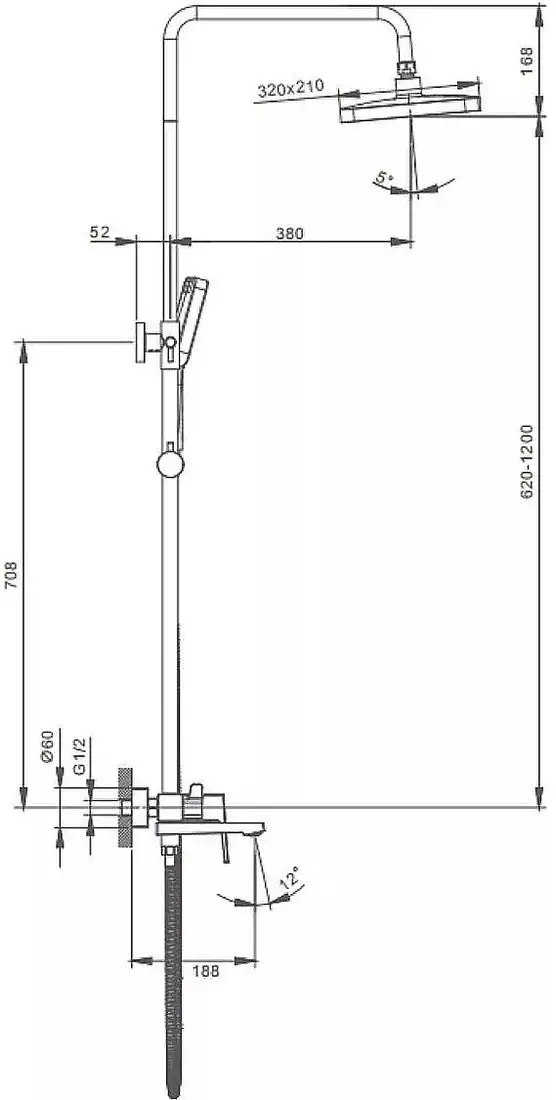 Душевая система Splenka S01.24.09 - фото товара