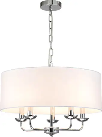 Подвесная люстра Escada Bovilla 10175/5PL E14*40W Chrome – изображение в каталоге