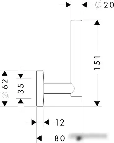 Диспенсер для туалетной бумаги Hansgrohe AddStoris 41748700 – фото товара