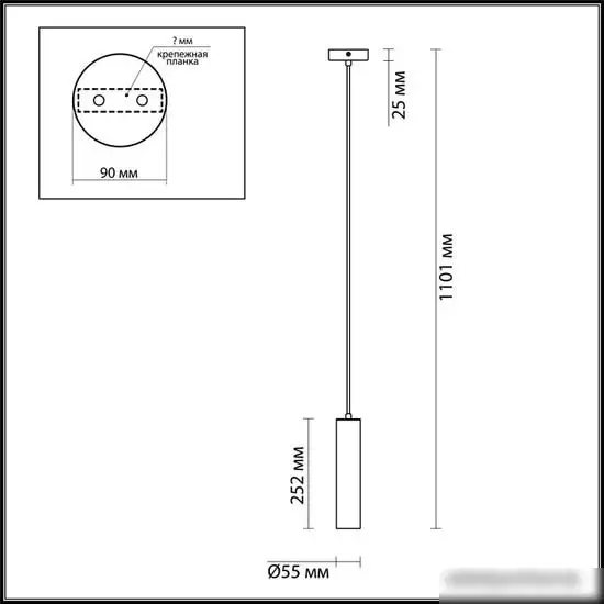 Подвесная люстра Odeon Light Corse 3872/1L – фото товара
