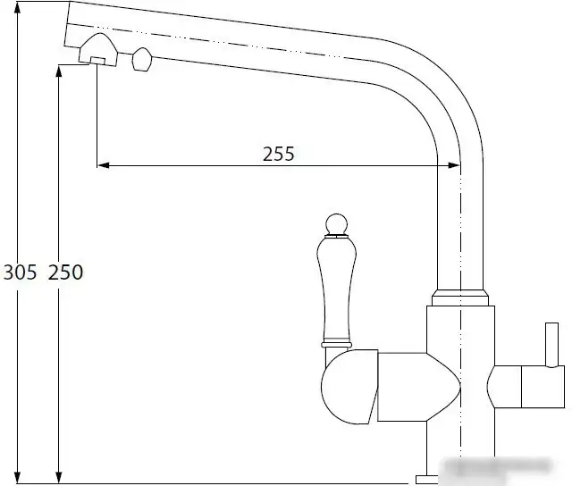 Смеситель Kaiser Vincent (хром) [31144] - фото товара